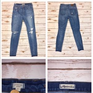 Madewell 9” high-rise skinny jeans